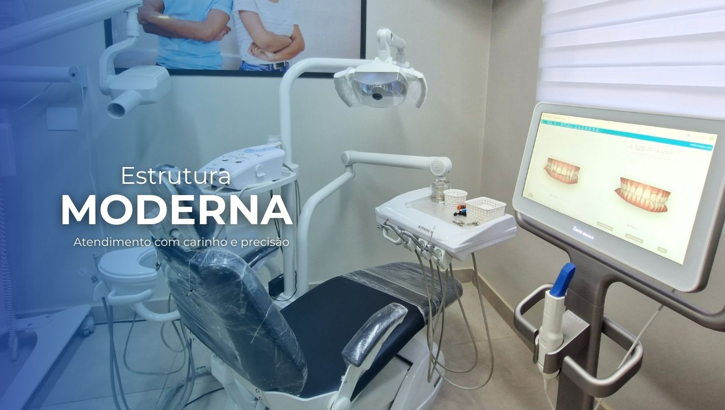 Fachada de clínica odontológica moderna localizada na Rua Ramos Batista, Vila Olímpia